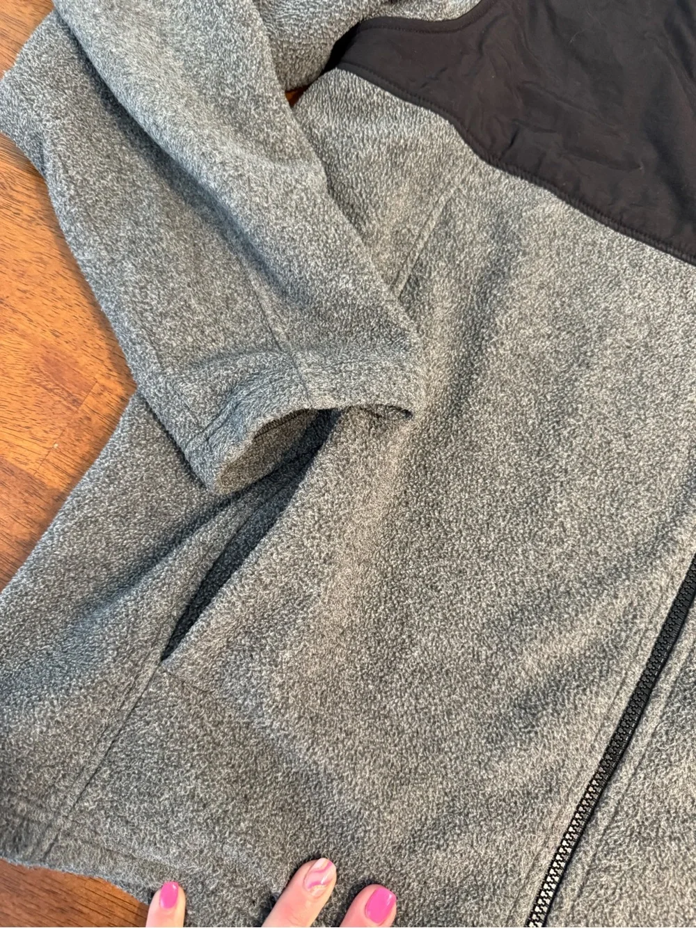 The North Face Men's Highest Peak Full-Zip Heavyweight Fleece Jacket Gray Black